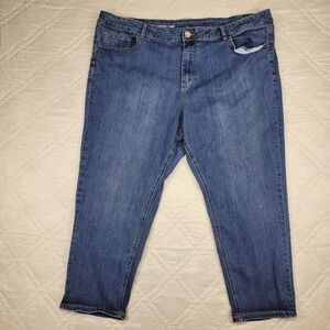 avenue‎ denim girlfriend blue jeans size 26P